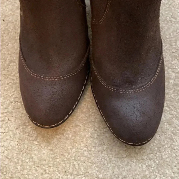 Sofft Comfort Bootie Wooden Heel Leather 8.5 - Picture 3 of 10